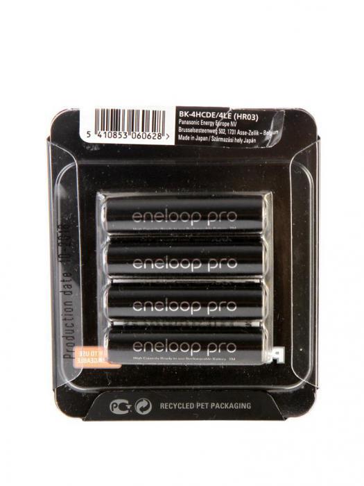 Аккумулятор AAA - Panasonic Eneloop Pro 900 mAh 4BP BK-4HCDE/4LE - фото 1 - id-p226407867