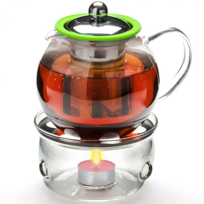 Заварочный чайник со свечой MAYER&BOCH 25674 заварник заварочник с подогревом фильтром ситечком - фото 2 - id-p226627878