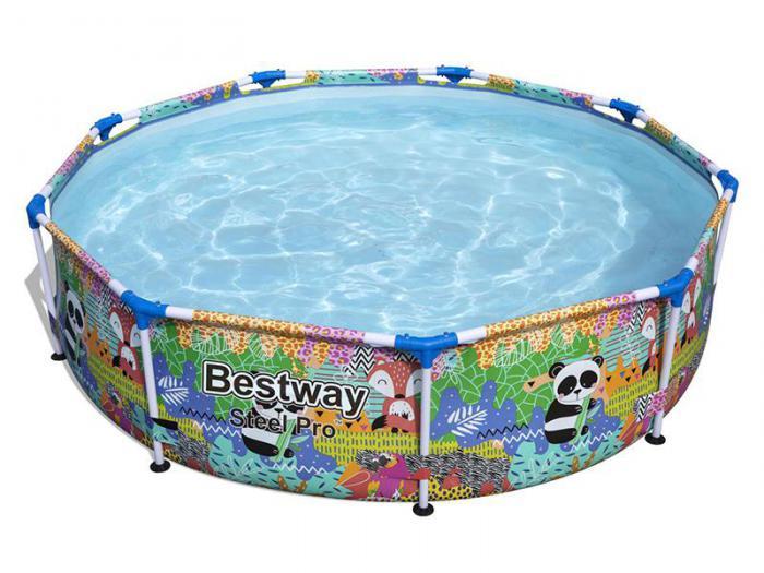 Каркасный детский бассейн Bestway Steel Pro 274х66cm 5612F уличный складной круглый для дачи - фото 1 - id-p226627927