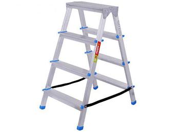 Стремянка LadderBel 4 ступени двухстороняя Aluminum