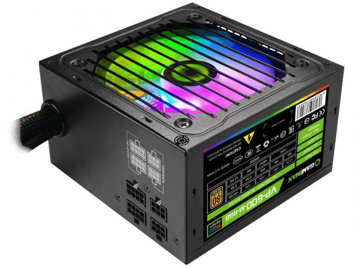 Блок питания GameMax ATX 600W VP-600-RGB-MODULAR - фото 1 - id-p226515149