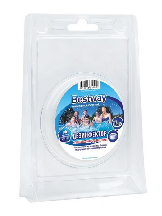 Таблетки Bestway Chemicals Дезинфектор Медленный стабилизированный хлор 200g DK0.2TBW