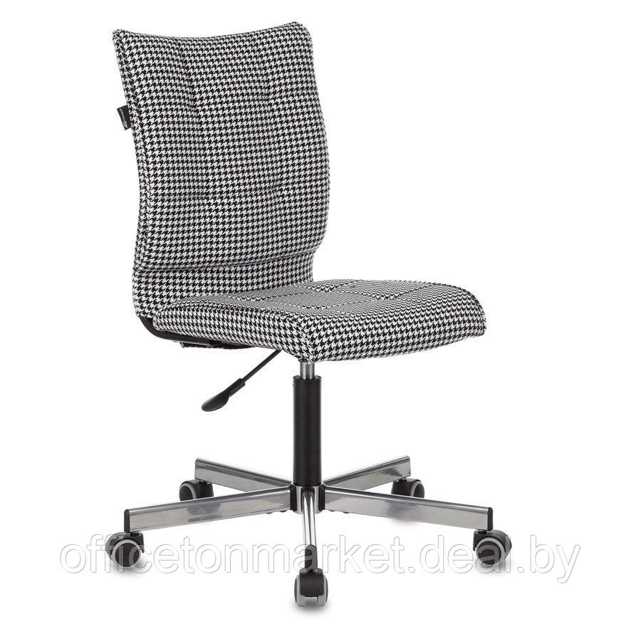 Кресло для персонала "Бюрократ СH-330M/LT", ткань, металл, черный, белый - фото 1 - id-p226626043