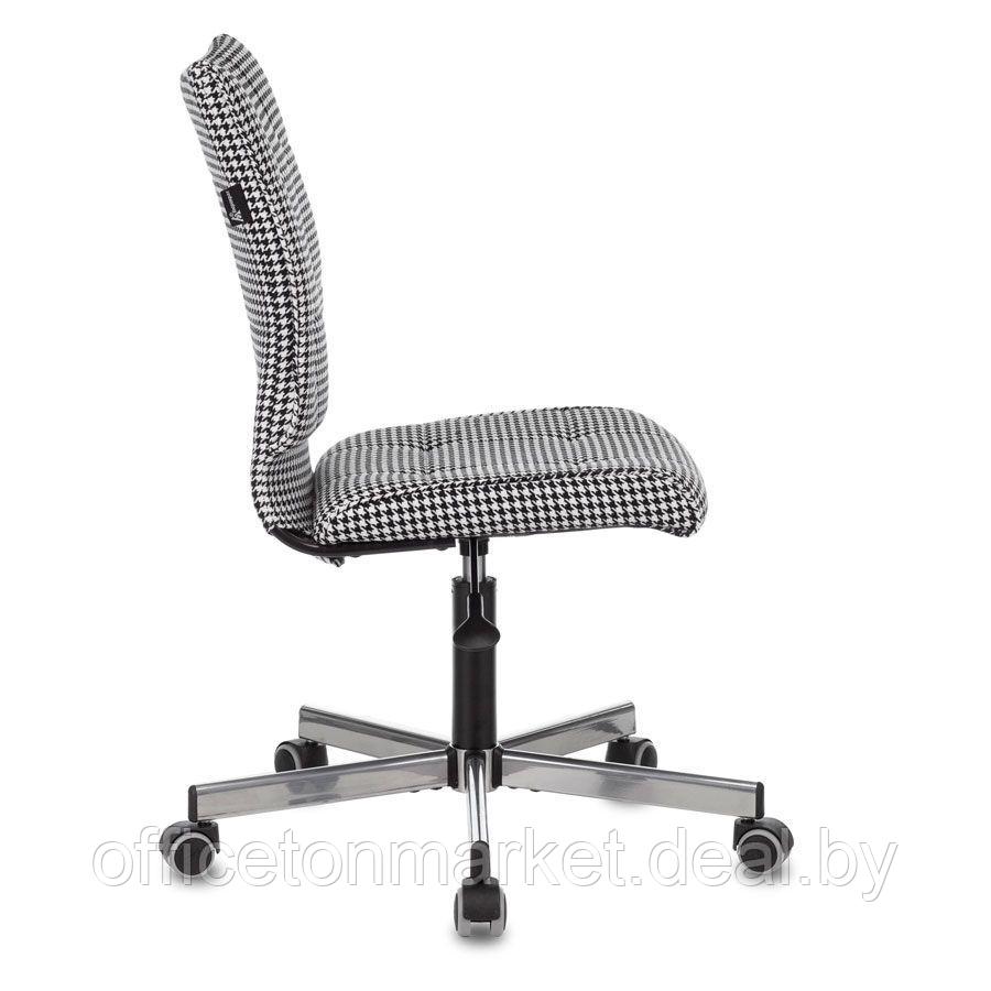 Кресло для персонала "Бюрократ СH-330M/LT", ткань, металл, черный, белый - фото 3 - id-p226626043