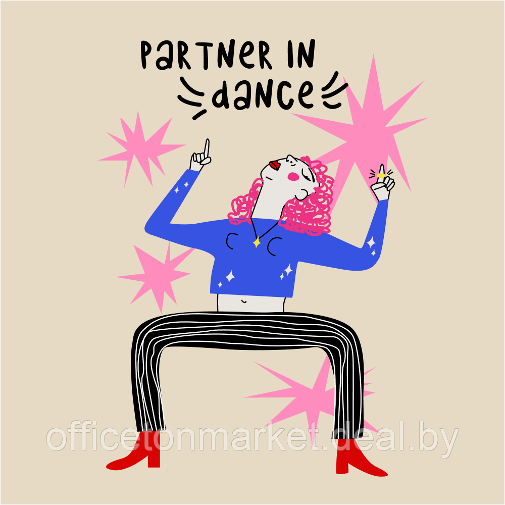 Сумка для покупок "Sandy 340. Partner in dance", натуральный - фото 2 - id-p224495076