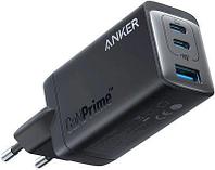 Сетевое зарядное устройство ANKER A26683, USB + 2 USB type-C, 65Вт, 3A, черный [a2668311]