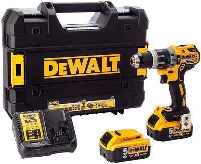 Ударная дрель-шуруповерт DeWALT DCD796P2-QW, 5Ач, с двумя аккумуляторами - фото 1 - id-p224999907