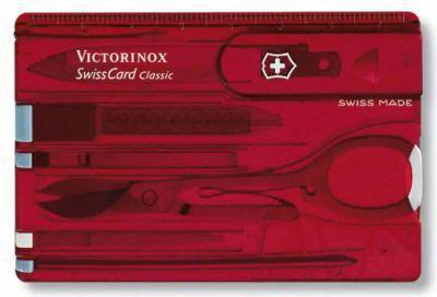 Швейцарская карта Victorinox SwissCard Classic, красный полупрозрачный, коробка подарочная [0.7100.t] - фото 6 - id-p225000861