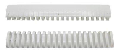 Пружина пластиковая SILWERHOF 51мм, 411 - 450 листов, A4, 50, белый - фото 2 - id-p225192876