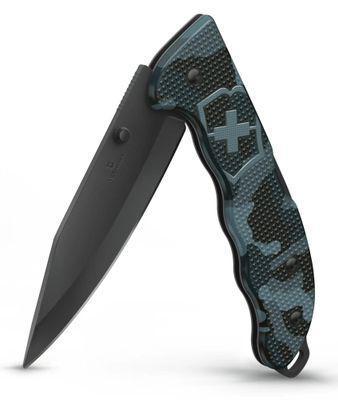 Складной нож Victorinox Evoke BSH Alox Navy, функций: 4, 136мм, синий камуфляж , коробка подарочная - фото 1 - id-p226133761