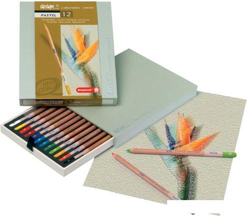 Набор пастельных карандашей Bruynzeel Design Pastel 8840H12 (12 шт)