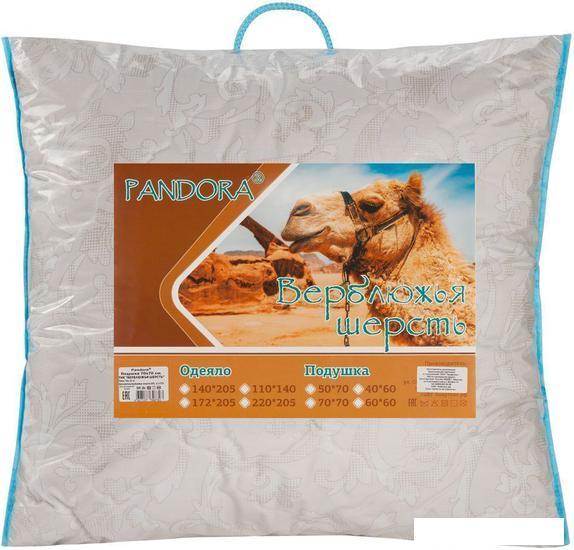 Спальная подушка Pandora Верблюжья шерсть тик 70x70 - фото 1 - id-p226305538