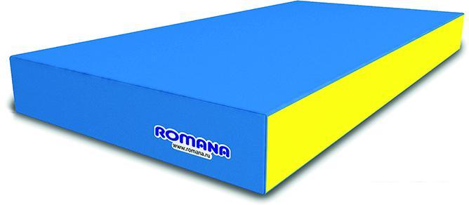 Cпортивный мат Romana 5.000.10 (голубой/желтый)
