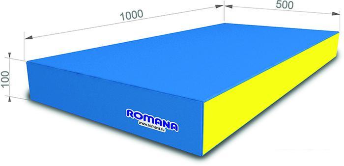 Cпортивный мат Romana 5.000.10 (голубой/желтый) - фото 2 - id-p226305541