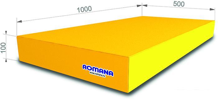 Cпортивный мат Romana 5.000.10 (желтый) - фото 2 - id-p226136193