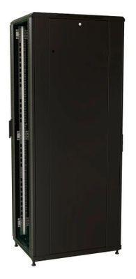 Шкаф коммутационный WRLINE WR-TT-3266-AS-RAL9004 напольный, стеклянная передняя дверь, 32U, 600x1610x600 мм - фото 2 - id-p225820284