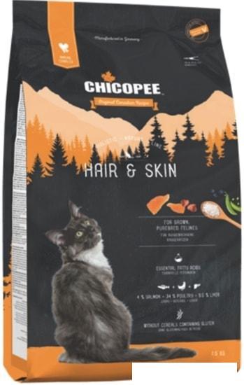 Корм для кошек Chicopee HNL Hair & Skin 1.5 кг - фото 1 - id-p226140767