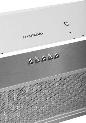Встраиваемая вытяжка Hyundai HBB 6033 IX, управление кнопочное, нержавеющая сталь - фото 2 - id-p225820401