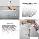Отдельностоящая акриловая ванна Wellsee DeSire 231503003, 175,5*76 см, цвет белый глянец. Набор 4 в 1: ванна, фото 7
