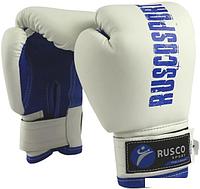 Тренировочные перчатки Rusco Sport 10 oz (белый/синий)