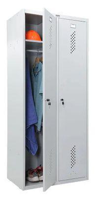 Шкаф для одежды ПРАКТИК LS 21-80 металл, 1830мм х 813мм серый [s23099552102] - фото 3 - id-p225827374
