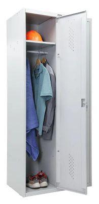 Шкаф для одежды ПРАКТИК LS 21-80 металл, 1830мм х 813мм серый [s23099552102] - фото 4 - id-p225827374