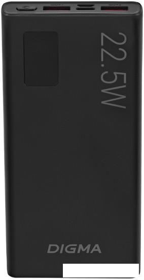 Внешний аккумулятор Digma DGPF10A 10000mAh (черный) - фото 1 - id-p226412635