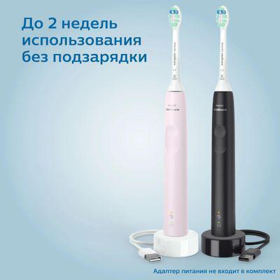 Набор электрических зубных щеток Philips Sonicare HX3675/15 насадки для щётки: 2шт, цвет:черный и розовый - фото 3 - id-p226333195