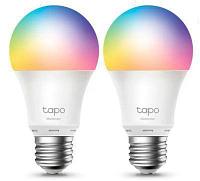Умная лампа TP-LINK TAPO L530E(2-PACK) E27 RGB 8.7Вт 806lm Wi-Fi (2шт)
