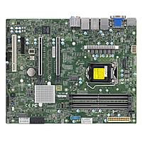 Supermicro MBD-X12SCA-F-B W-1200 CPU, 4 DIMM slots, Intel W480 controller for 4 SATA3 (6 Gbps) ports, RAID