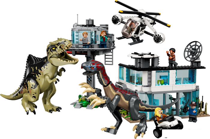 Конструктор LEGO Jurassic World 76949 Атака гиганотозавра и теризинозавра - фото 2 - id-p226136415