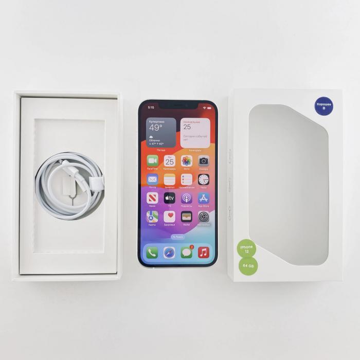 Apple iPhone 12 64 GB White (Восстановленный)