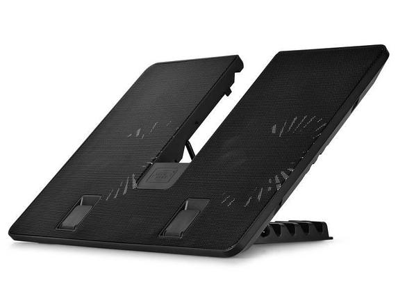 Подставка для ноутбука Deepcool U PAL (U-PAL) 15.6"390x280x28мм 26дБ 1xUSB 2x 140ммFAN 765г пластик ABS черный, фото 2