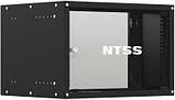 Шкаф коммутационный NTSS NTSS-WL6U5545GS-BL настенный, стеклянная передняя дверь, 6U, 550x370x450 мм, фото 2