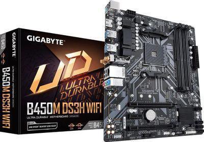 Материнская плата GIGABYTE B450M DS3H WIFI, SocketAM4, AMD B450, mATX, Ret - фото 4 - id-p226626647