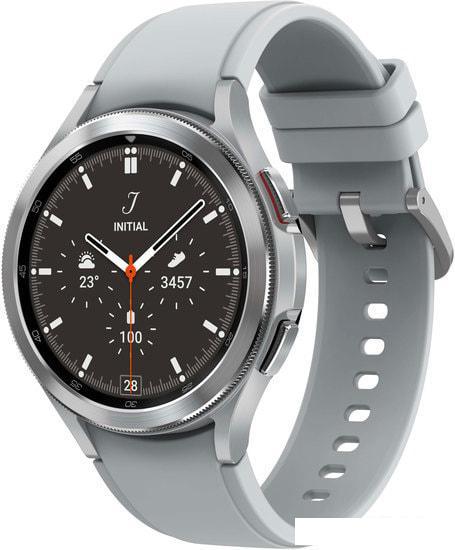 Умные часы Samsung Galaxy Watch4 Classic 46мм (серебро) - фото 1 - id-p226579750