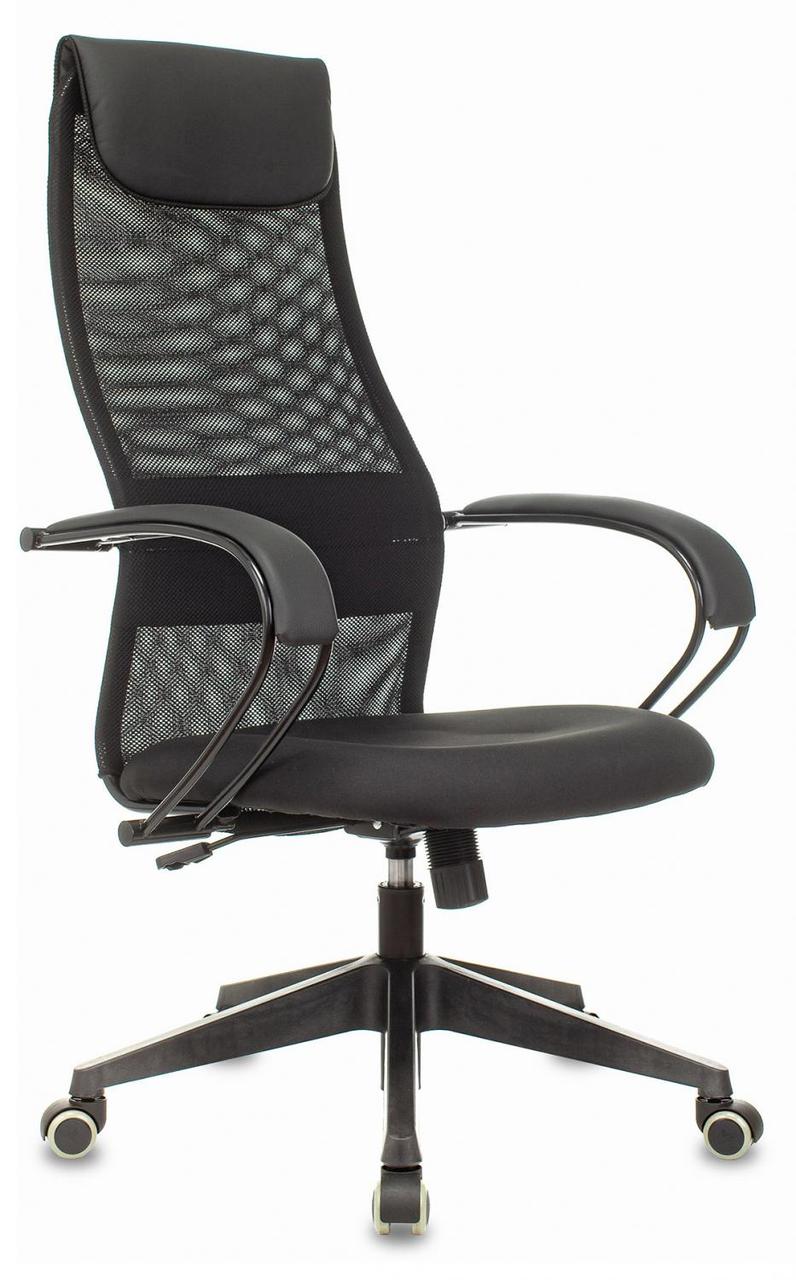 Кресло руководителя Бюрократ CH-607 черный TW-01 сетка/ткань с подголов. крестовина пластик - фото 1 - id-p226669659