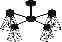 Подвесная люстра Элетех Дельта 141 НПБ 01-4х60-126 Е27 (черный муар)