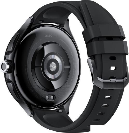 Умные часы Xiaomi Watch 2 Pro (черный, с черным силиконовым ремешком, международная версия) - фото 4 - id-p226579908