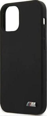Чехол (клип-кейс) BMW liquid silicone, для Apple iPhone 12 mini, противоударный, черный [bmhcp12smsilbk] - фото 4 - id-p226410336