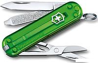 Мультитул Victorinox Classic SD Transparent (зеленый)