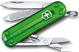 Мультитул Victorinox Classic SD Transparent (зеленый)