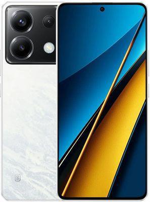 Смартфон Xiaomi Poco X6 5G 8/256Gb, белый - фото 1 - id-p226578779