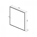 Квадратное зеркало Wellsee 7 Rays' Spectrum 172200300 (65*65 см, черный контур), фото 2
