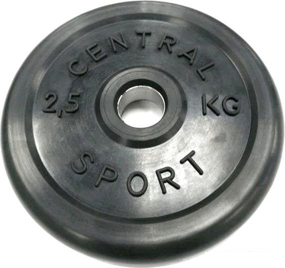 Диск Central Sport Обрезиненный 2.5 кг 26 мм - фото 2 - id-p226140171