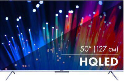 50" Телевизор HAIER Smart TV S3, QLED, 4K Ultra HD, серебристый, СМАРТ ТВ, Android - фото 1 - id-p226578914