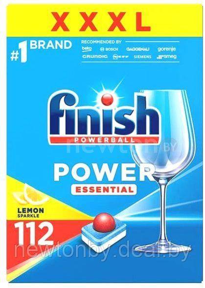 Таблетки для посудомоечной машины Finish All in 1 Powerball Power Essential лимон (112 шт) - фото 1 - id-p226670335