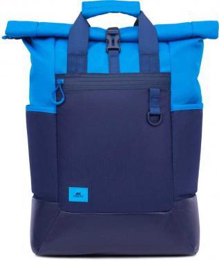Рюкзак для ноутбука 15.6" Riva 5321 синий полиуретан женский дизайн - фото 1 - id-p226669960