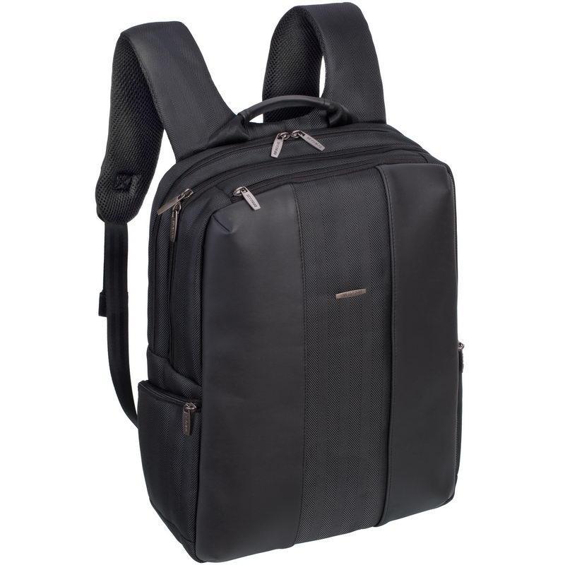 Рюкзак для ноутбука 15.6" Riva 8165 черный полиуретан/полиэстер - фото 1 - id-p226669961