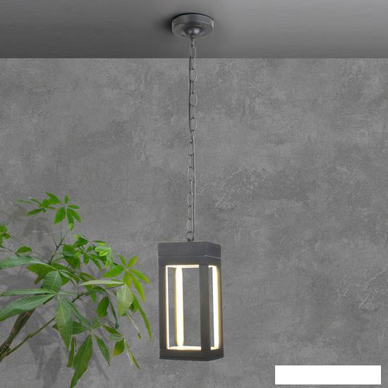 Уличный подвесной светильник Elektrostandard Frame 1528 Techno LED (серый) - фото 1 - id-p226139351